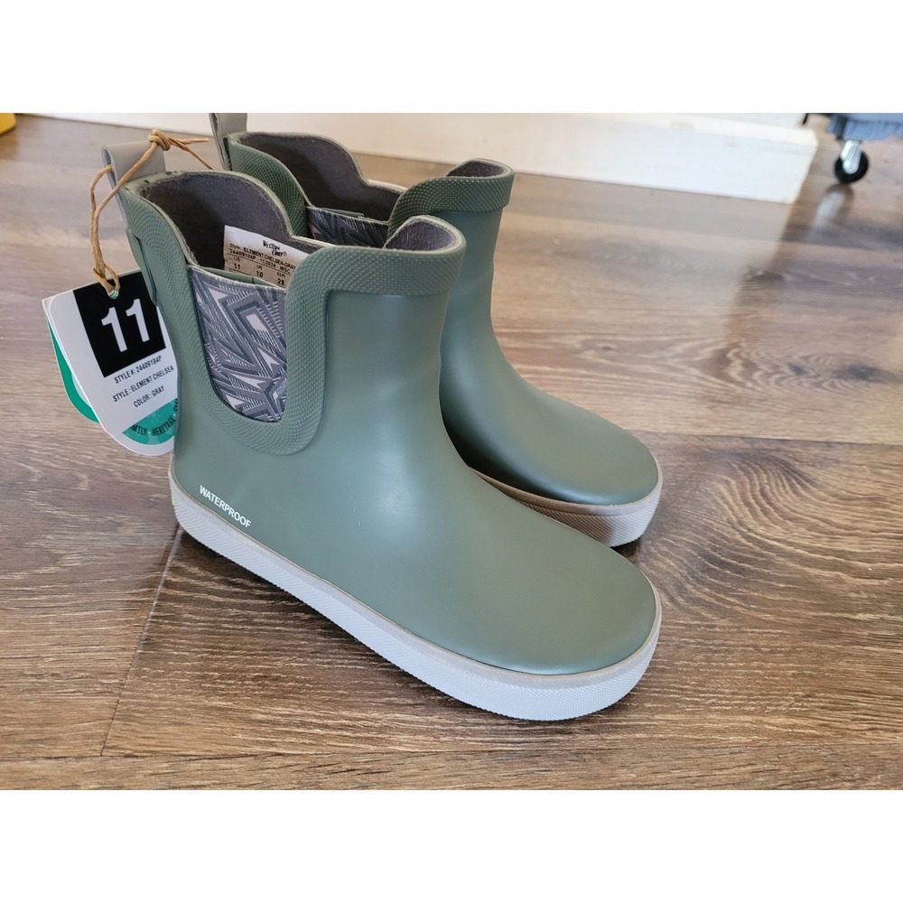 Western Chief Element Chelsea Rain Boots Sea Gray Green Waterproof Kids 11 #2